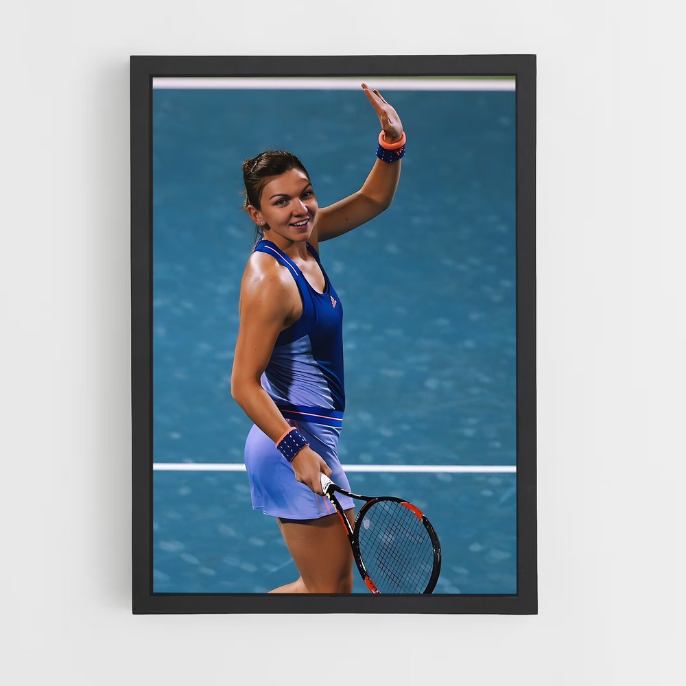 Poster Simona de halep – affiche Tennis (vue 2)